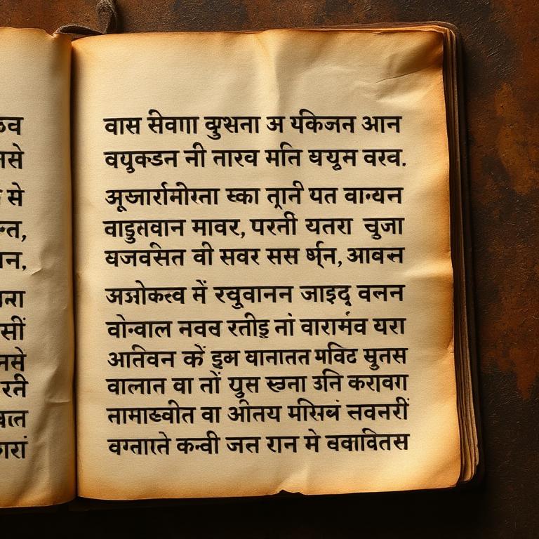 Ancient Sanskrit Devanagari manuscript page